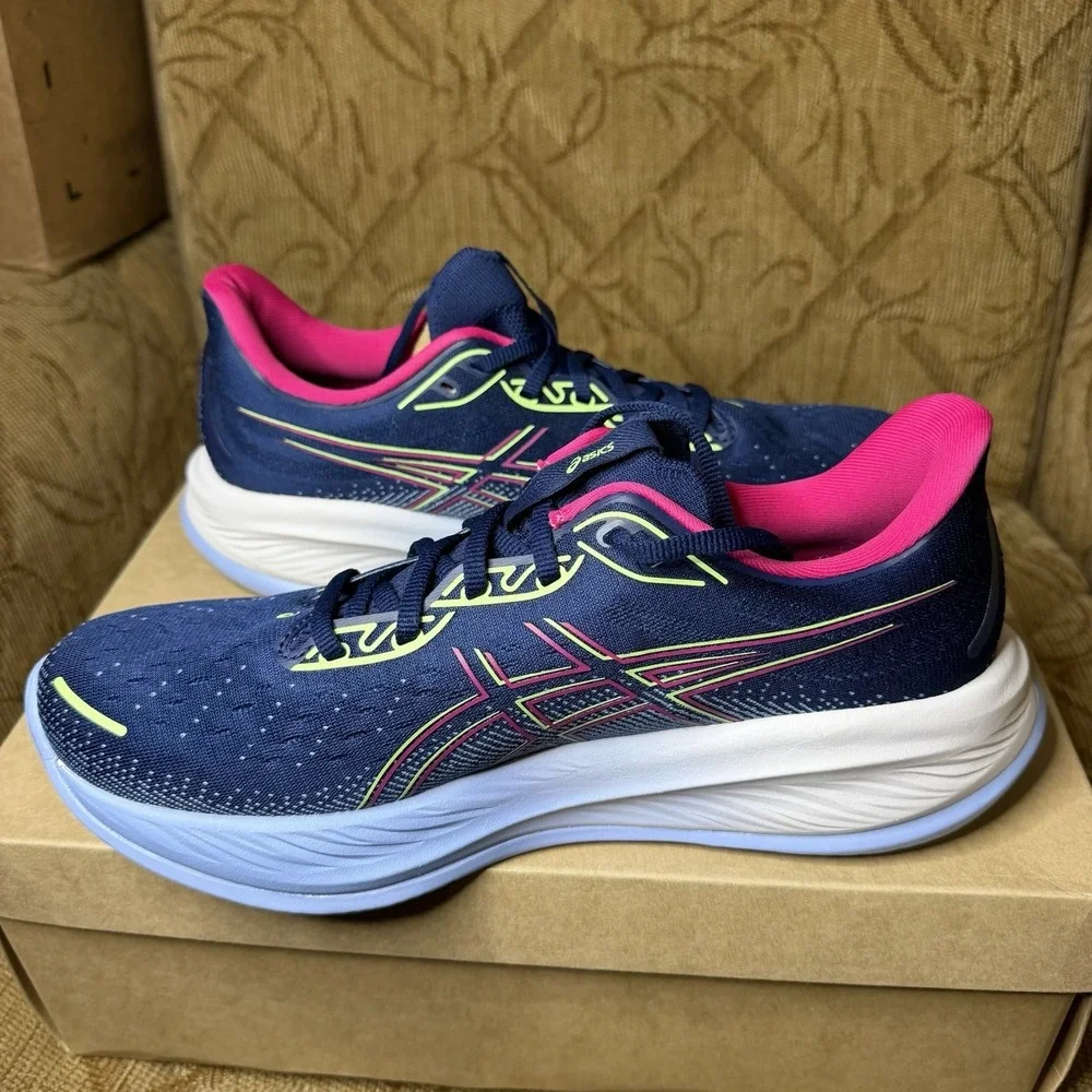 ASICS Gel-Cumulus 26 Blue Expanse Pink Rave 1012B738-400 Women's Size 12 Running